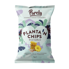 Load image into Gallery viewer, Purely Plantain Chips Wild Garlic - Sharing Bag