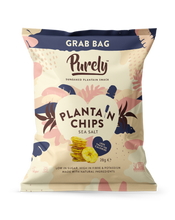 Load image into Gallery viewer, Purely Plantain Chips Sea Salt Grab Bag (28g) Visual Front
