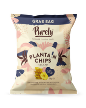 Load image into Gallery viewer, Purely Plantain Chips Sea Salt Grab Bag (28g) Visual Front