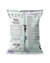 Load image into Gallery viewer, Purely Plantain Chips Wild Garlic Grab Bag (28g) Visual Back