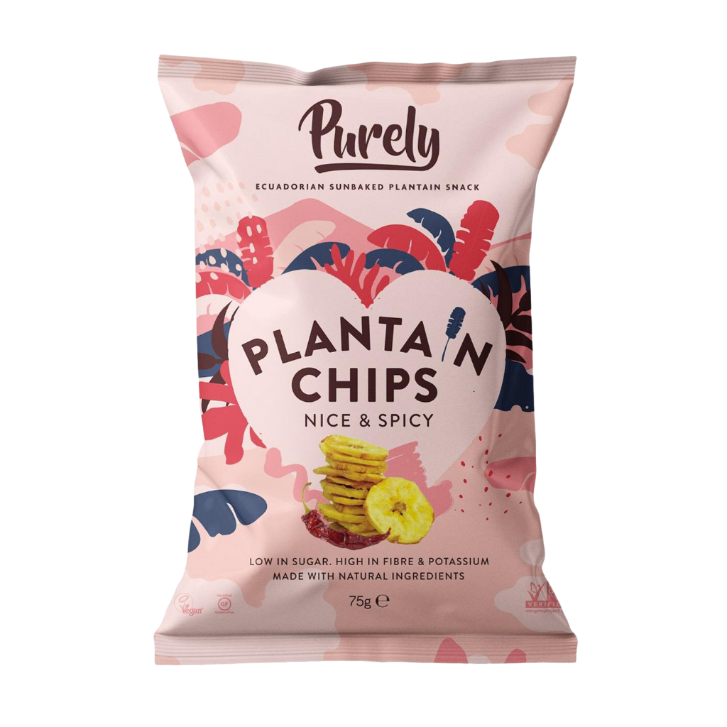 Purely Plantain Chips Nice & Spicy - Sharing Bag