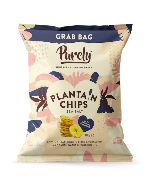 Purely Plantain Chips Sea Salt Grab Bag (28g) Visual Front